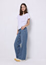 thumb-Afficher les détails de Blouse À Manches Courtes Blanc Regular Fit Manches Courtes Femme