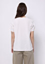 thumb-Afficher les détails de T-shirt À Manches Courtes Blanc Regular Fit Imprimé Femme