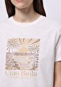 thumb-Afficher les détails de T-shirt À Manches Courtes Blanc Regular Fit Imprimé Femme