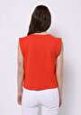 thumb-Afficher les détails de Blouse À Manches Courtes Corail Regular Fit Manches Courtes Femme