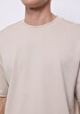 thumb-Afficher les détails de T-shirt À Manches Courtes Blanc Oversize Fit Droit Homme