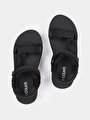 thumb-Afficher les détails de Sandales Noir Modern Fit Femme