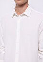 thumb-Afficher les détails de Chemise À Manches Longues Blanc Regular Fit Droit Ratière Homme