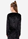 thumb-Afficher les détails de T-shirt À Manches Longues Noir Slim Fit  Femme