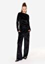 thumb-Afficher les détails de T-shirt À Manches Longues Noir Slim Fit  Femme