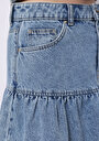 thumb-Afficher les détails de Jupe  Slim Fit Droit Jean Normale Femme