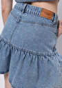 thumb-Afficher les détails de Jupe  Slim Fit Droit Jean Normale Femme