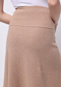 thumb-Afficher les détails de Jupe Beige Regular Fit Droit  Mdi Femme