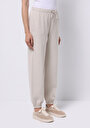 thumb-Afficher les détails de Pantalon De Survêtement Beige Regular Fit Femme