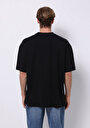 thumb-Afficher les détails de T-shirt À Manches Courtes Noir Oversize Fit Droit Homme