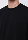 thumb-Afficher les détails de T-shirt À Manches Courtes Noir Oversize Fit Droit Homme