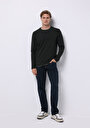 thumb-Afficher les détails de T-shirt À Manches Longues Kaki Regular Fit  Homme