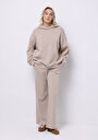 thumb-Afficher les détails de Pull-over Beige Oversize Fit  Femme