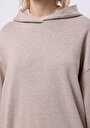 thumb-Afficher les détails de Pull-over Beige Oversize Fit  Femme