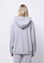 thumb-Afficher les détails de Pull-over Gris Oversize Fit  Femme