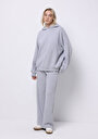 thumb-Afficher les détails de Pull-over Gris Oversize Fit  Femme