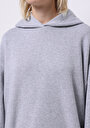 thumb-Afficher les détails de Pull-over Gris Oversize Fit  Femme