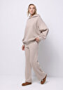 thumb-Afficher les détails de Pantalon De Survêtement Beige Regular Fit Femme