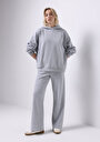 thumb-Afficher les détails de Pantalon De Survêtement Gris Regular Fit Femme