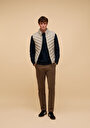 thumb-Afficher les détails de Gilet Beige Slim Fit Homme