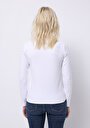 thumb-Afficher les détails de T-shirt À Manches Longues Blanc Slim Fit  Femme