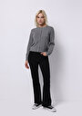 thumb-Afficher les détails de Cardigan Tricot Gris Slim Fit Femme