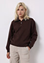 thumb-Afficher les détails de Pull-over Marron Regular Fit  Femme