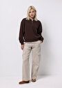 thumb-Afficher les détails de Pull-over Marron Regular Fit  Femme