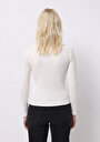 thumb-Afficher les détails de T-shirt Blanc Slim Fit Manches Longues  Femme