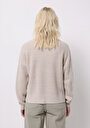thumb-Afficher les détails de Pull Ecru Regular Fit Manches Longues  Femme