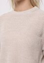 thumb-Afficher les détails de Pull Ecru Regular Fit Manches Longues  Femme