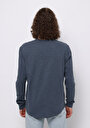 thumb-Afficher les détails de T-shirt À Manches Longues Bleu Regular Fit  Homme