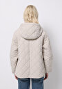 thumb-Afficher les détails de Veste Blanc Regular Fit Manches Longues  Matelassé Femme