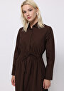 thumb-Afficher les détails de Robe Marron Regular Fit    Femme