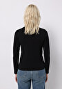 thumb-Afficher les détails de T-shirt À Manches Longues Noir Slim Fit  Femme