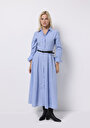 thumb-Afficher les détails de Robe Bleu Regular Fit    Femme