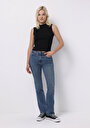 thumb-Afficher les détails de 792 Mila Pantalon  Slim Straight Leg Medium Rise En Jean Regular Fit Femme