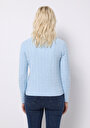 thumb-Afficher les détails de Pull Bleu Regular Fit Manches Longues  Femme