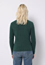 thumb-Afficher les détails de Pull Vert Regular Fit Manches Longues  Femme