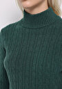 thumb-Afficher les détails de Pull Vert Regular Fit Manches Longues  Femme