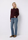 thumb-Afficher les détails de Pull Violet Regular Fit Manches Longues  Femme