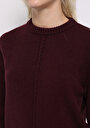 thumb-Afficher les détails de Pull Violet Regular Fit Manches Longues  Femme