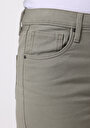 thumb-Afficher les détails de Pantalon Kaki Wide Leg High Rise En Sergé Berry Fit Femme