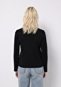 thumb-Afficher les détails de T-shirt À Manches Longues Noir Regular Fit  Femme