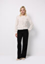 thumb-Afficher les détails de Cardigan Tricot Beige Slim Fit Femme