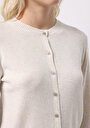thumb-Afficher les détails de Cardigan Tricot Beige Slim Fit Femme