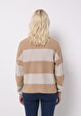 thumb-Afficher les détails de Pull Beige Regular Fit Manches Longues  Femme