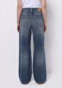 thumb-Afficher les détails de 970 Berry Pantalon    En Jean Regular Fit Femme