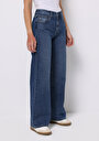 thumb-Afficher les détails de 970 Berry Pantalon  Wide Leg High Rise En Jean Regular Fit Femme