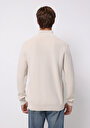 thumb-Afficher les détails de Pull Ecru Regular Fit Manches Longues  Homme